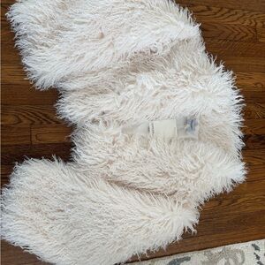 Peppermayo Cream Teddy Jacket